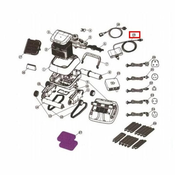 Плаваючий кабель для Aquaviva 7310 Black Pearl (33290)