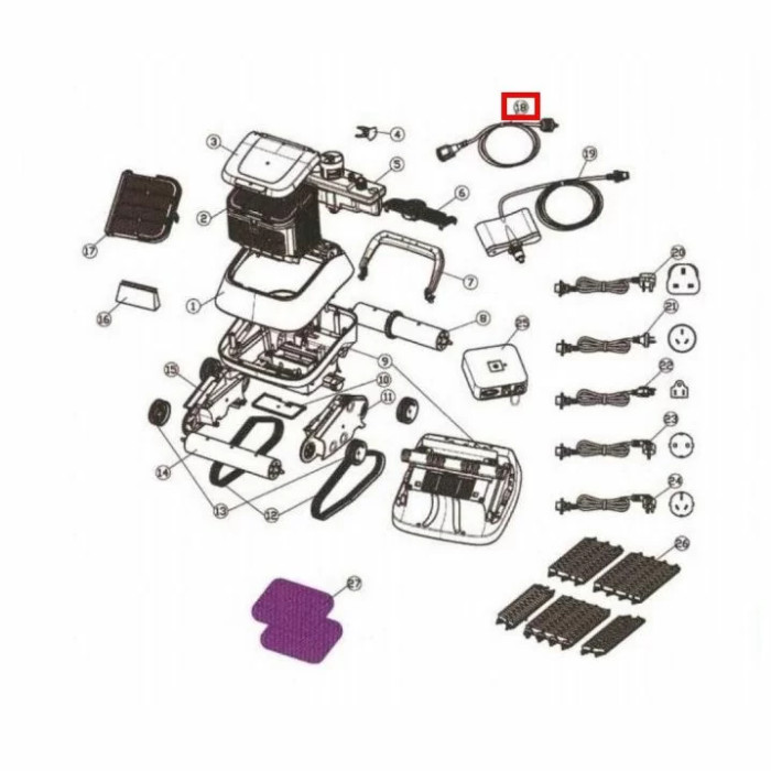 Плаваючий кабель для Aquaviva 7310 Black Pearl (33110)