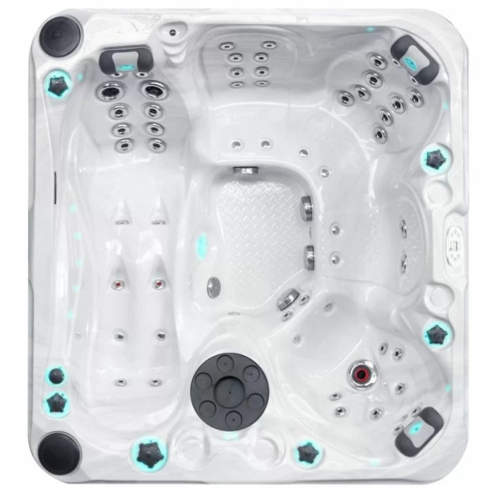 Гідромасажний басейн Passion Spas Pleasure (215х200х91 см), Сріблясто-білий