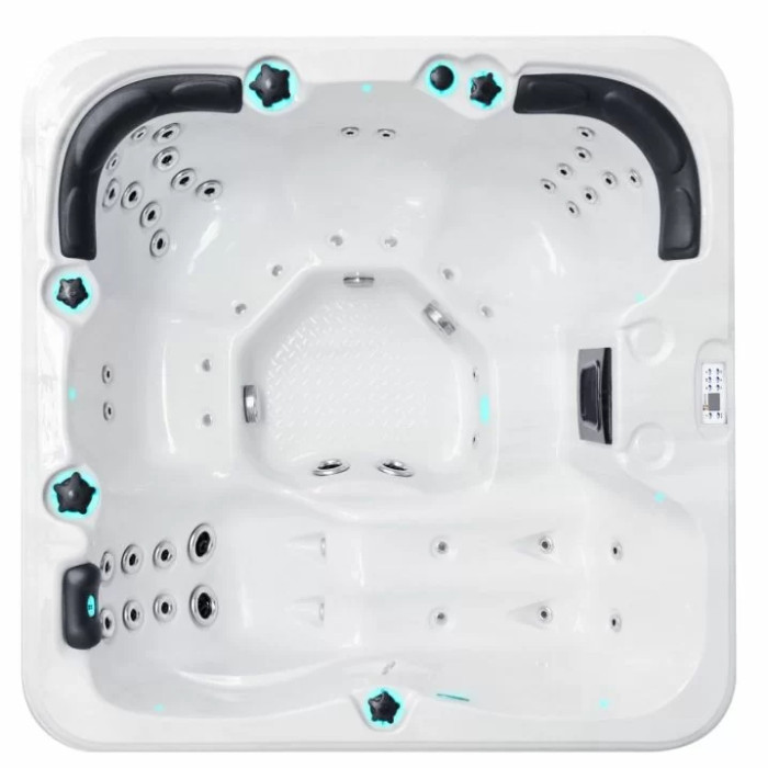 Гідромасажний басейн Passion Spas Refresh (204х204х85 см), Сріблясто-білий