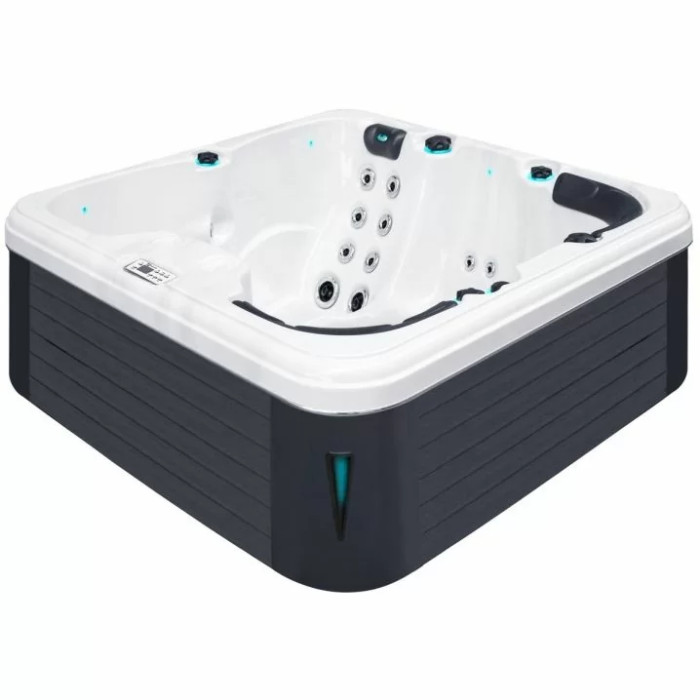 Гідромасажний басейн Passion Spas Refresh (204х204х85 см), Сріблясто-білий