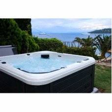 Гідромасажний басейн Passion Spas Relax (204х204х85 см), Сріблясто-білий