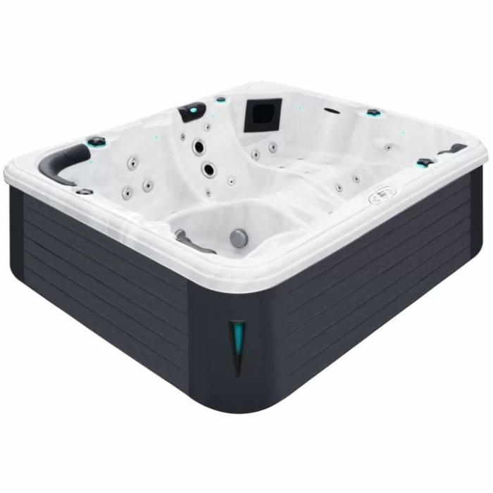 Гідромасажний басейн Passion Spas Repose (254х204х85 см), Сріблясто-білий