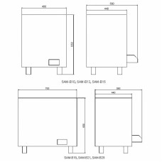 Електрокам'янка Amazon SAM-B12 12 кВт з виносним пультом CON6