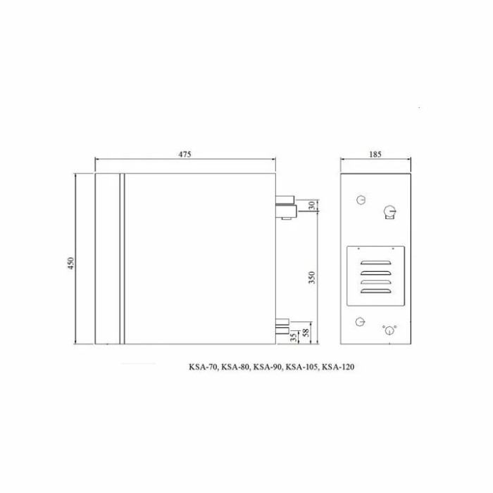 Парогенератор Coasts KSB-120 12 кВт 380 В з виносним пультом KS-300A