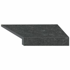 Кутовий Г-подібний елемент бортової плитки Aquaviva Stellar Dark Grey, 600x345x50(20) мм (правий/45°)