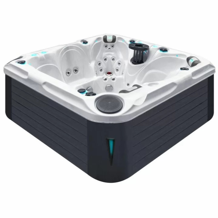 Гідромасажний басейн Passion Spas Solace (213х213х91 см), Сріблясто-білий