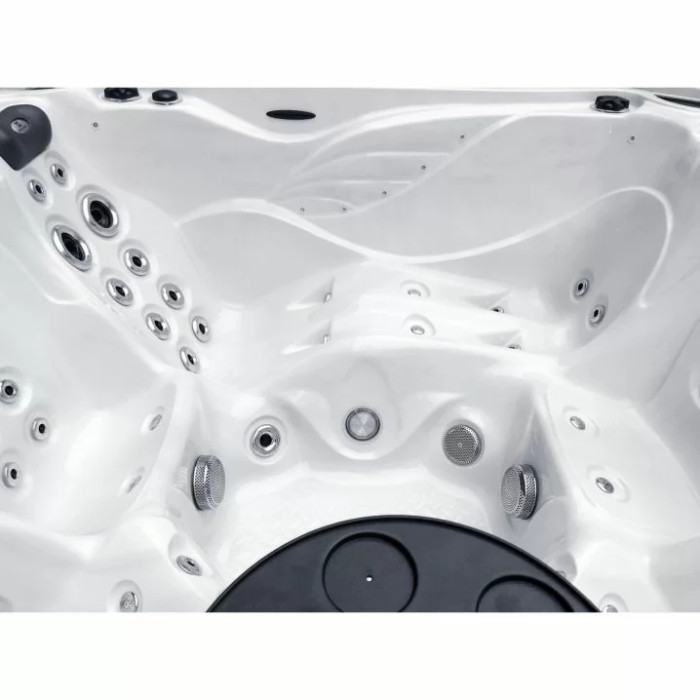 Гідромасажний басейн Passion Spas Solace (213х213х91 см), Сріблясто-білий