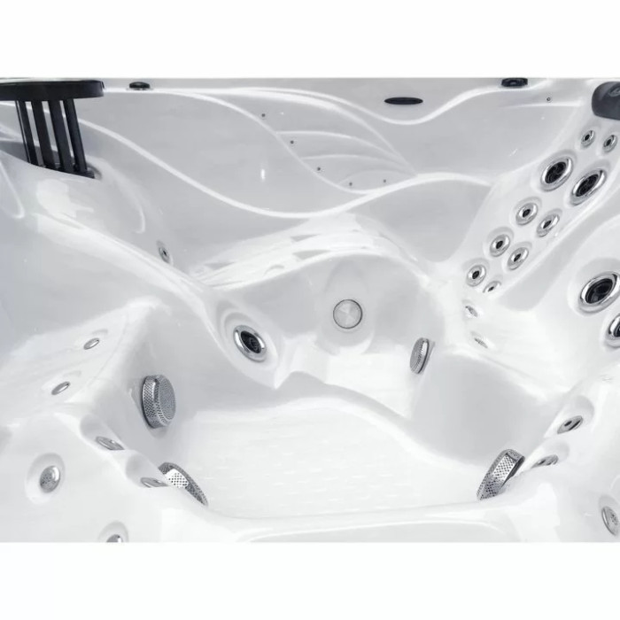 Гідромасажний басейн Passion Spas Solace (213х213х91 см), Сріблясто-білий