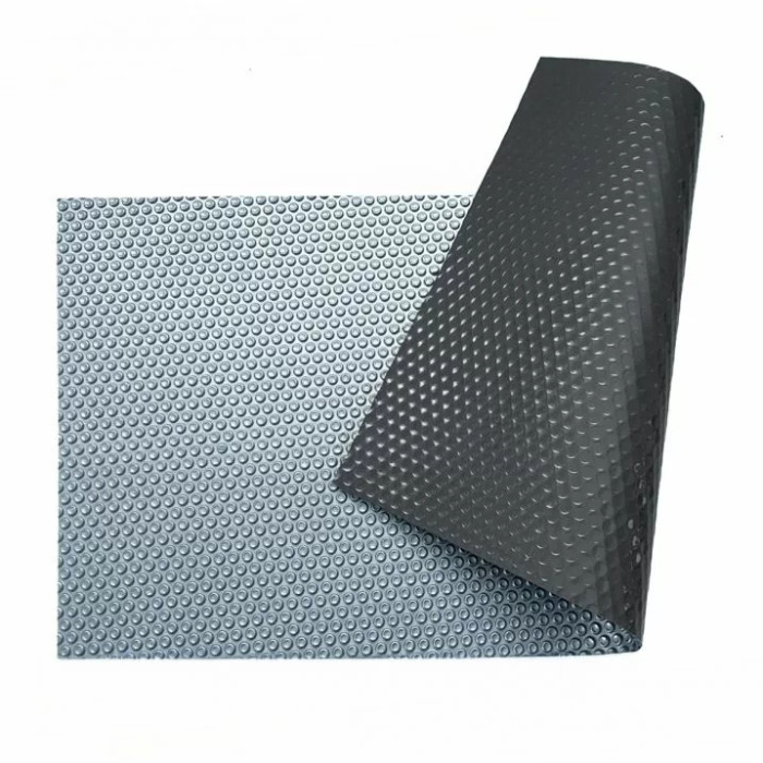 Солярне покриття Aquaviva Platinum Bubbles-Gray-5-600, ширина 6 м (30 пог. м), срібний/сірий