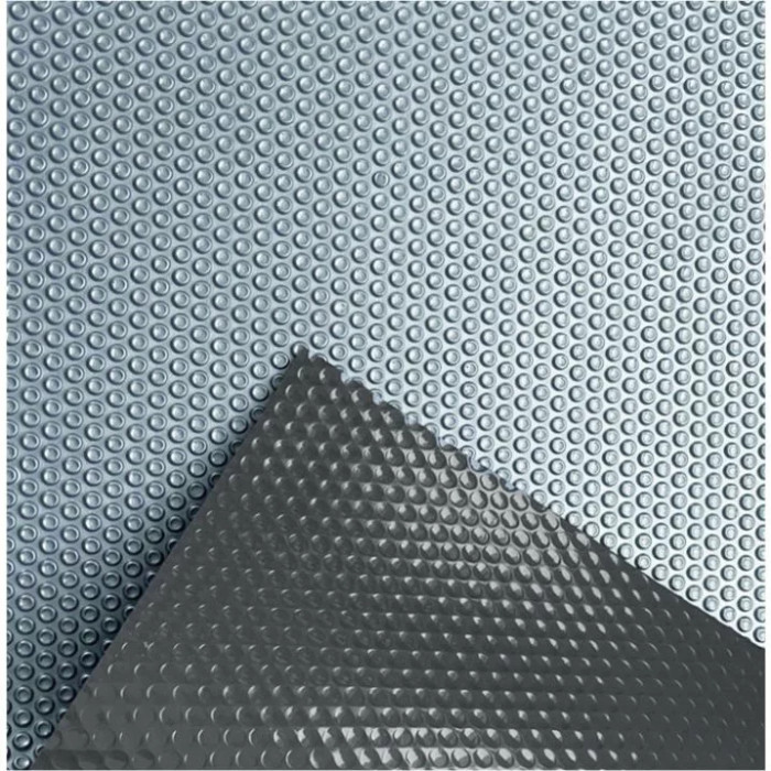 Солярне покриття Aquaviva Platinum Bubbles-Gray-5-300, ширина 3 м (50 пог. м), срібний/сірий