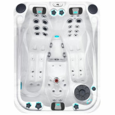 Гідромасажний басейн Passion Spas Soulmate (213х165х84 см), Сріблясто-білий