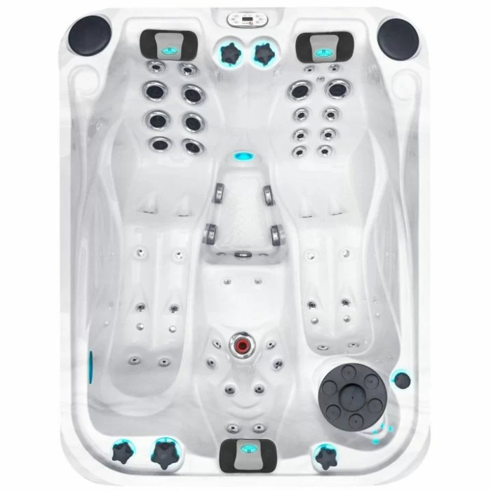 Гідромасажний басейн Passion Spas Soulmate (213х165х84 см), Сріблясто-білий