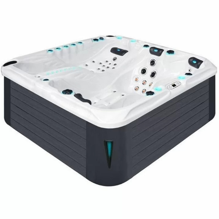 Гідромасажний басейн Passion Spas Euphoria Mighty Wave (230x230x91 см), Сріблясто-білий