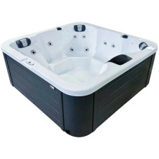 Гідромасажний басейн Passion Spas Flame (190х190х81 см), Сріблясто-білий