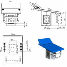 Стартова тумба Hayward FINA AISI-316, семипозиційна