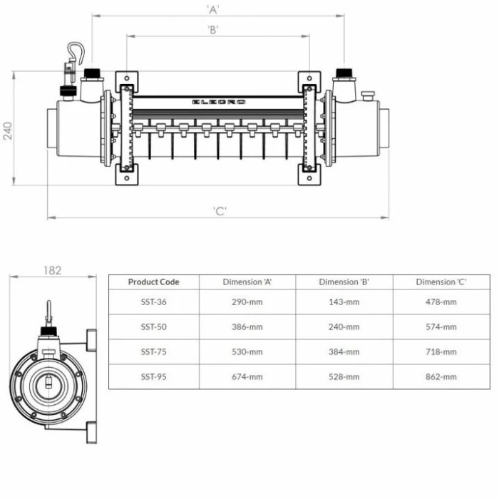 Теплообмінник Elecro SST 36 кВт Titan