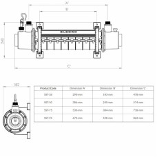 Теплообмінник Elecro SST 50 кВт Titan