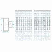 Трійник ПВХ Era UST02160х90 редукційний, d160х90 мм