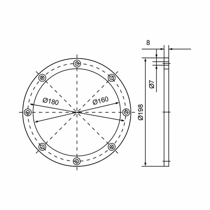 Комплект фланців Fitstar 7980050, для Taifun, Taifun Duo, Taifun Compact