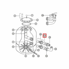 Ущільнювальне кільце NCX12046 для з’єднувальної муфти клапана Hayward