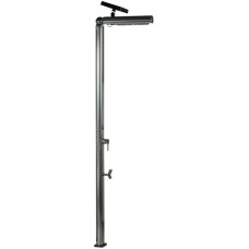 Душ вуличний Aquaviva Quick з LED підсвіткою та мийкою для ніг, алюміній Q825/9007-QL