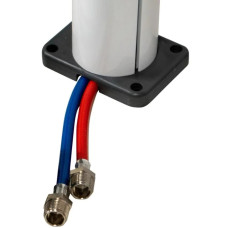 Душ вуличний Aquaviva Quick з LED підсвіткою та мийкою для ніг, білий Q825/9003-QL