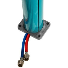 Душ вуличний Aquaviva Quick з LED підсвіткою та мийкою для ніг, синій (ottanio) Q825/5021-QL