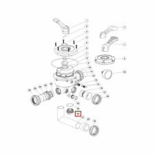 Заглушка крана Emaux MPV-03 1-1/2" чорна (1013100)
