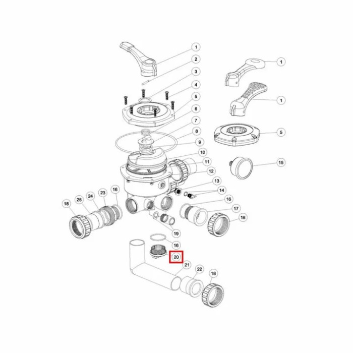Заглушка крана Emaux MPV-03 1-1/2" чорна (1013100)