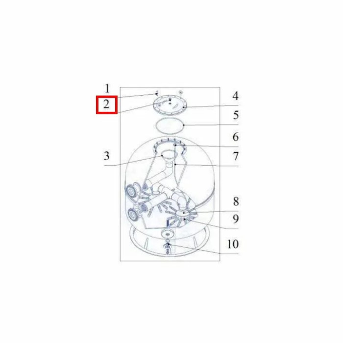 Заглушка кришки фільтра AK Kripsol 1050-2000 RCFI1112.00R