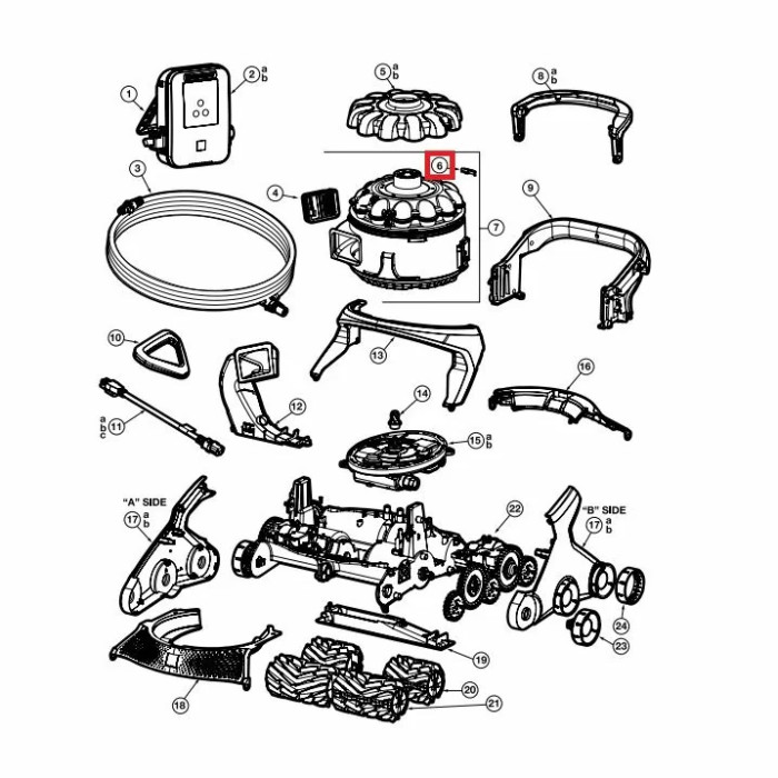 Засув поворотного замку Hayward AquaVac 650 (RCX361453), 10 шт.