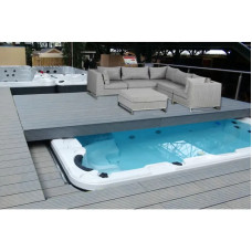 Плавальний SPA басейн Passion Spas Fitness 2 Deep (500x228x152 см), Сріблясто-білий