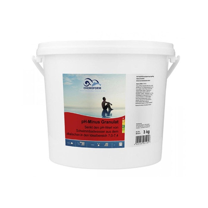 Chemoform pH-Мінус (гранулят), препарат для зниження рівня рН у воді, 3 кг
