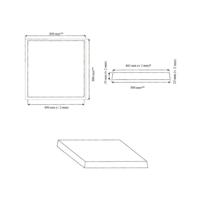 Копинговая плита для бассейна SAHARA 50X50X2,5см  (Цена за м2)