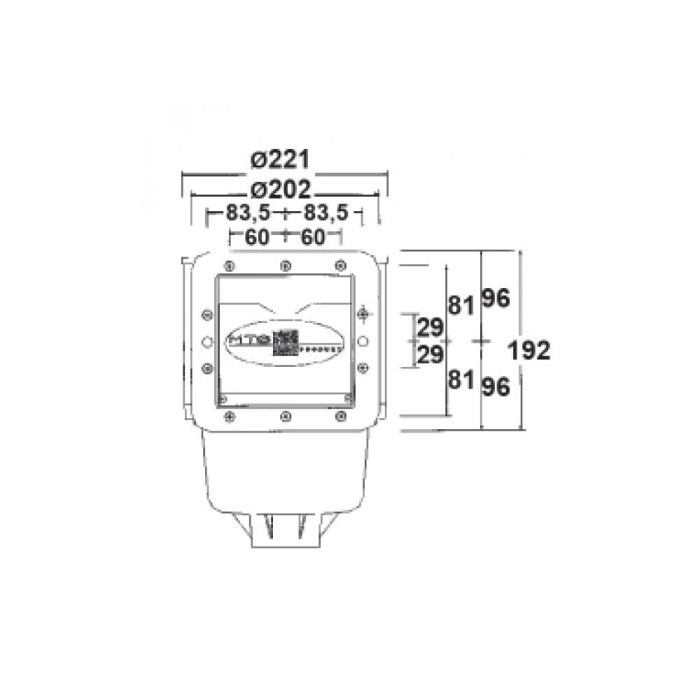 Скиммер для бассейна V10 150 х 150 мм