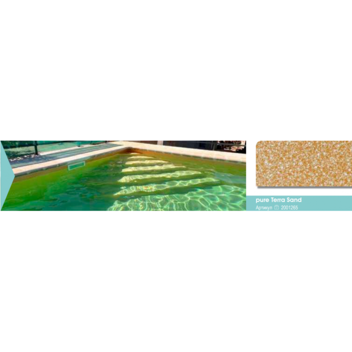 ПВХ плівка для басейну PURE Terra Sand 165 cm,  товщина 1.8 мм, рулон 21м