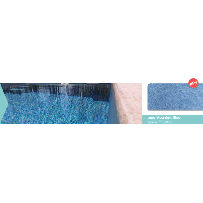 ПВХ плівка для басейну PURE Mountain Blue 165 cm, товщина 1.8 мм, рулон 21 м