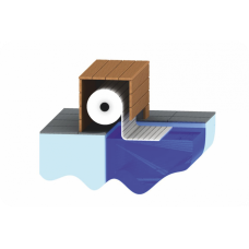 AquaTop - жалюзийное покрытие для бассейна, TOP MOUNT, Надводное расположение