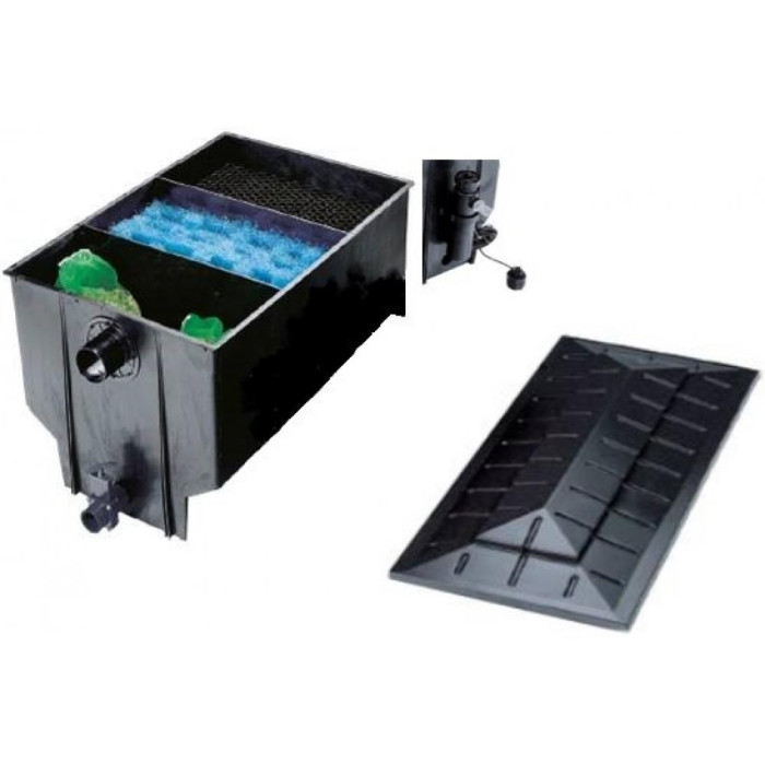 Фільтр для ставка 3-х камерний Chamberfilter 330L/20m3 з UV-C лампою 11W