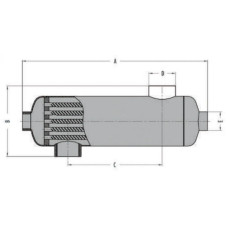 Теплообменник для бассейна B1000.FF 293кВт трубчатый
