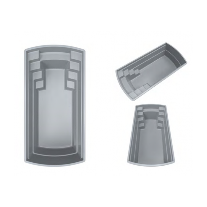Композитний керамічний басейн EUPHORIA Shadow Gray (6,0х3,0х1,45 м)