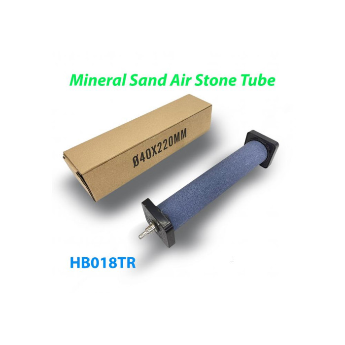 Розпилювач (дифузор) повітряний круглий Mineral Sand Air Stone Tube Ø40 х 220 мм із пластиковими упорами