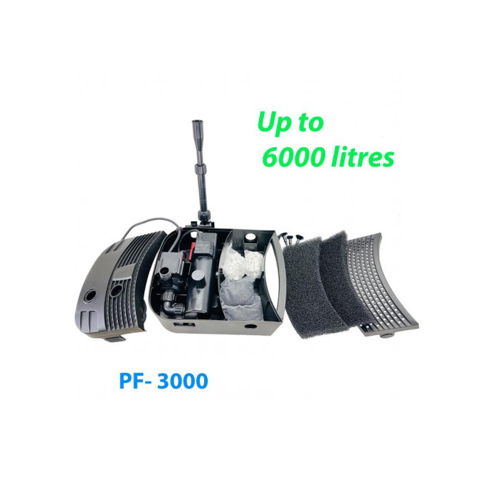 Фільтр для ставка, підводний PF-3000 з УФ лампою 11 Вт та насосом