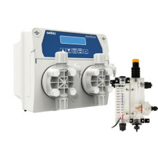 Станция дозирования для бассейна, Kemi Dose Double pH/FChlor Amp - амперометрическое измерение хлора, с двумя встроенными мембранными насосами 5 л/ч. + WI-FI