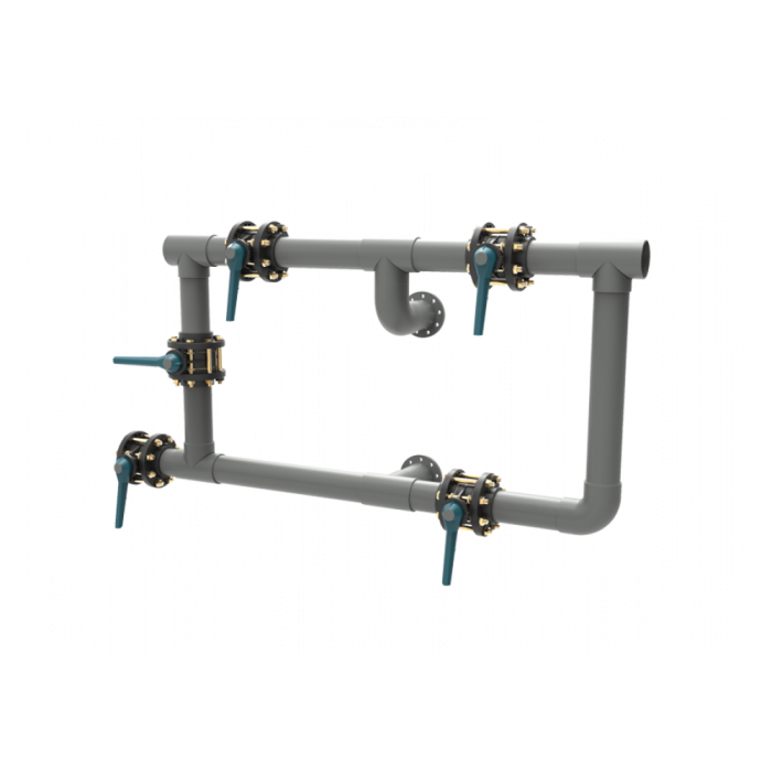 Фільтр для басейну Ariona Pools Ocean Industrial, 1050 мм, 17 м3/год, швидкість фільтрації 20м3/год/м2, підключення 63мм