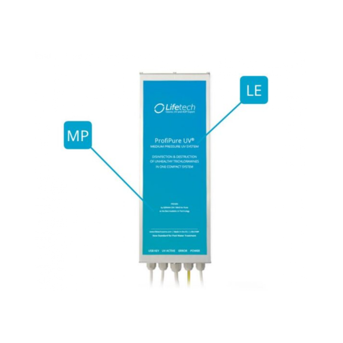 Ультрафіолет для басейну, установка PROFIPURE 0.25 кВт, 4.7 м3/год. без очищувача