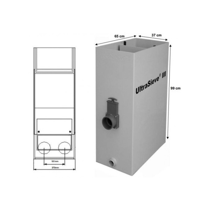 Фільтр механічної очистки для ставка, ситчатий UltraSieve III 300 мкм