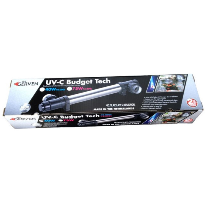 УФ стерилізатор для ставка - Комплект лампи UV-C XClear Budget Tech 75 Watt