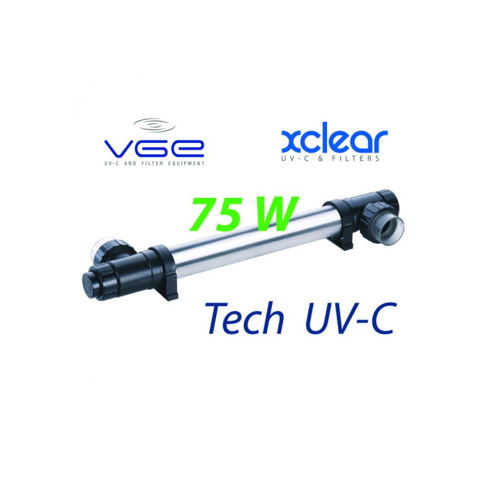 УФ стерилізатор для ставка - Комплект лампи UV-C XClear Budget Tech 75 Watt